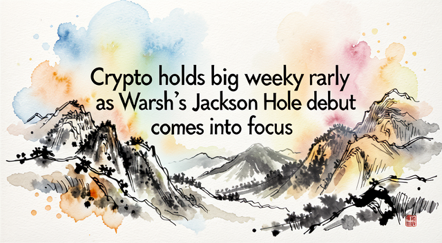 比特幣站穩七萬七、XRP 狂飆 46%：沃許的傑克森洞初登場，才是真正的考驗 封面圖