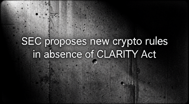 SEC 還沒等到 CLARITY Act，就先發加密貨幣安全港？ 封面圖